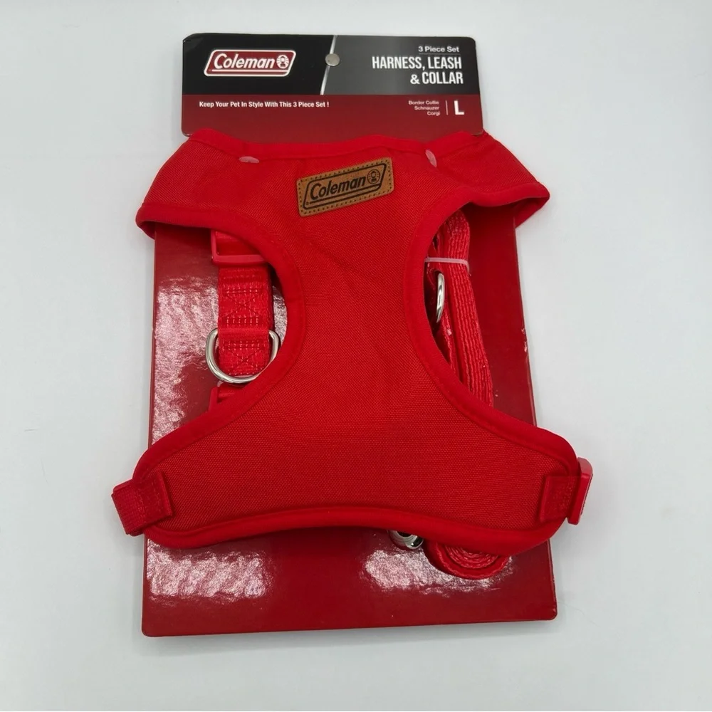 Coleman 3-pc Set Harness, Leash, Collar‎ for Dogs